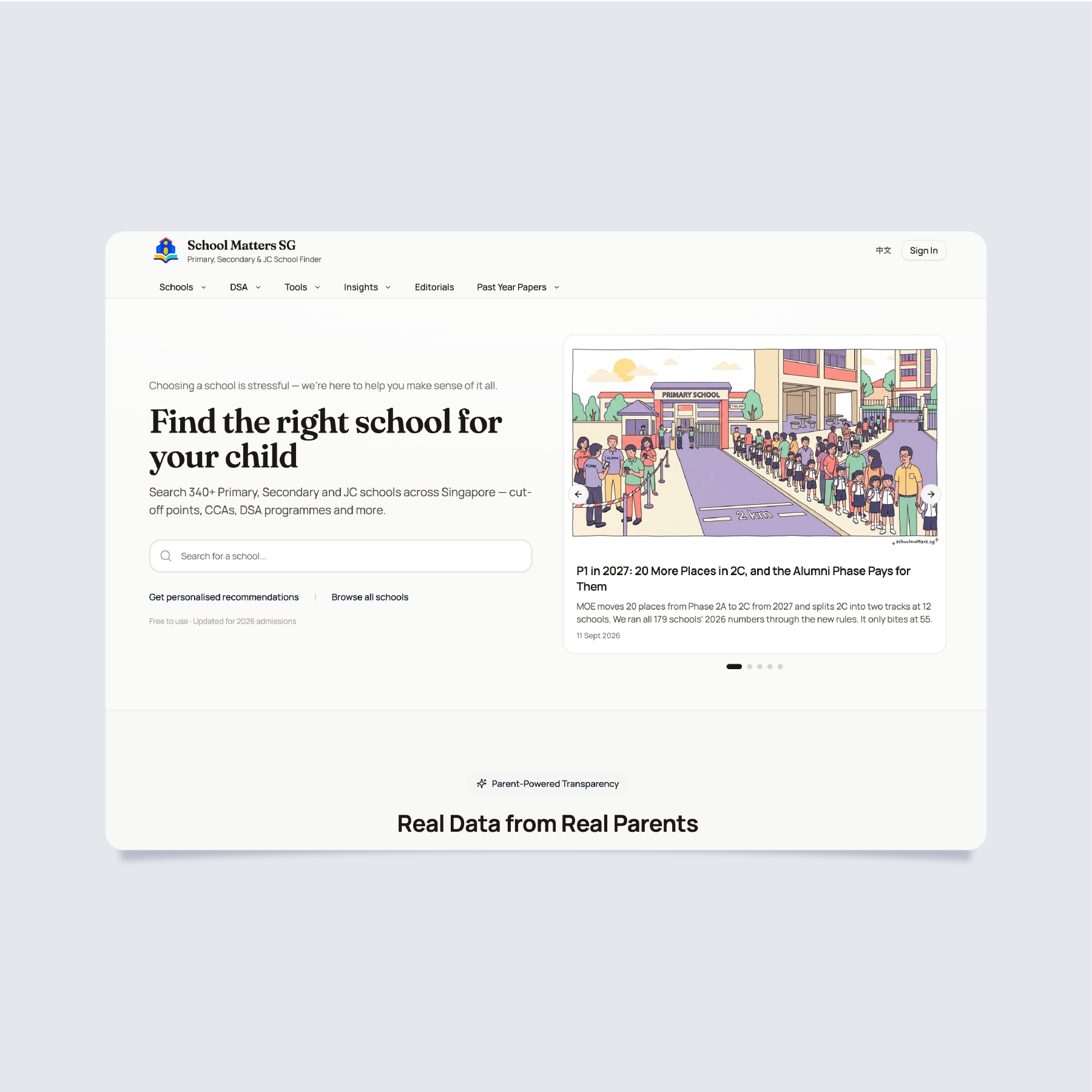 School Matters SG Website
